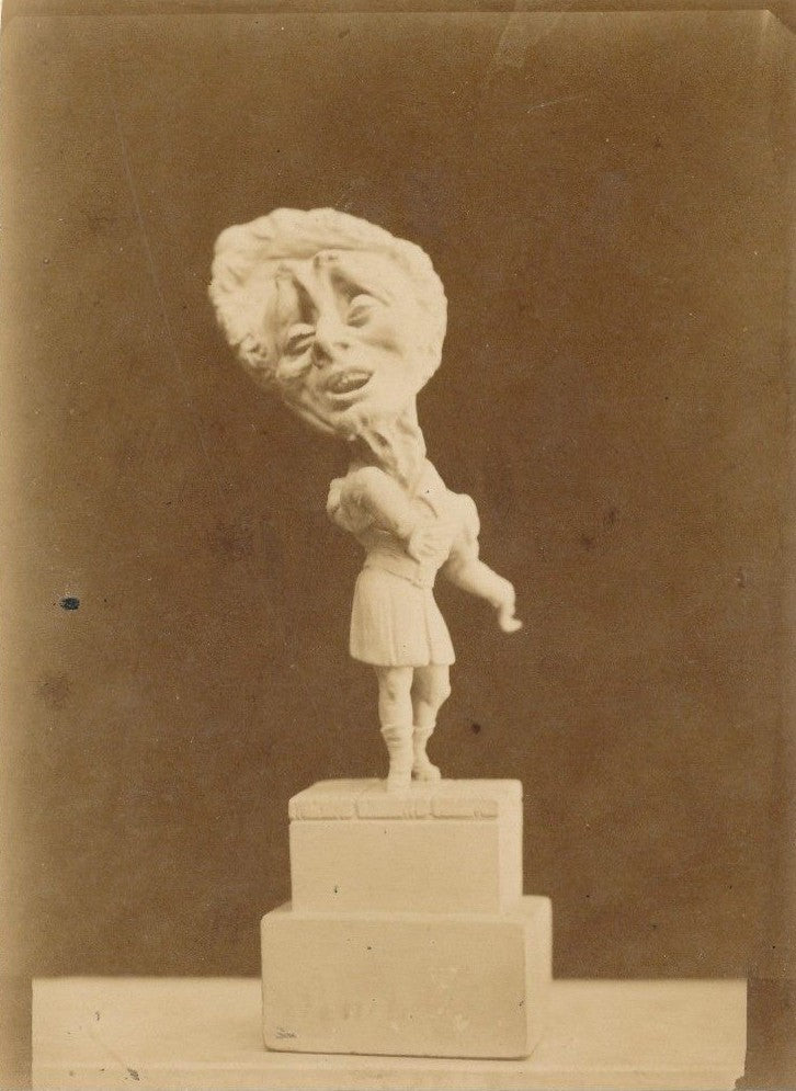 sculpteur Jean-Pierre Dantan photo sur papier albuminé Ponchard chanteur ténor