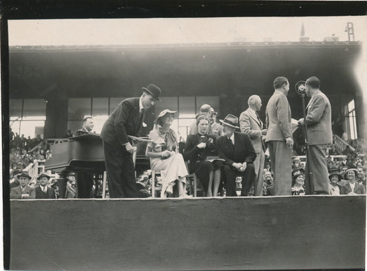 1937 Journée hippique artistes Van Dongen Aubert Field photographie Fouquieres