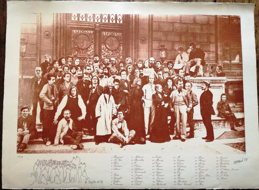 André Morain phototypie Les Logistes groupe artistes 1973 photographie