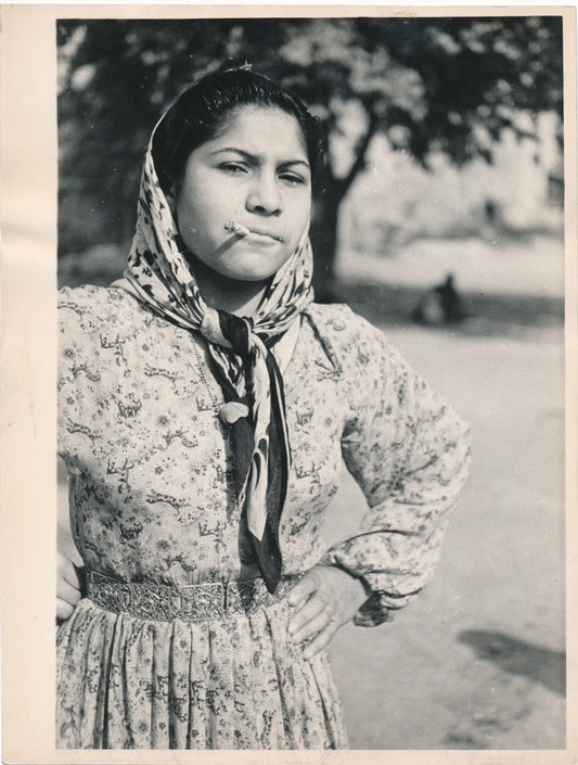 Marcel de Renzis femme cigarette Afrique du Nord photo photographie époque