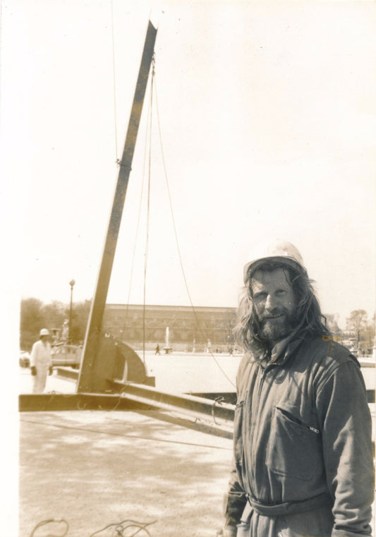 sculpteur photographie argentique Tuileries Paris 1975