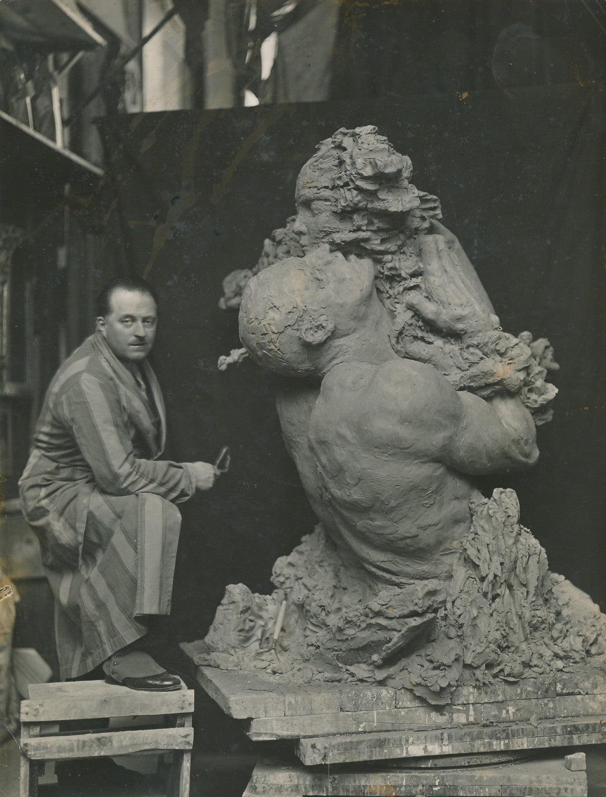sculpteur Real del Sarte photographie argentique époque c.1930 Action Française