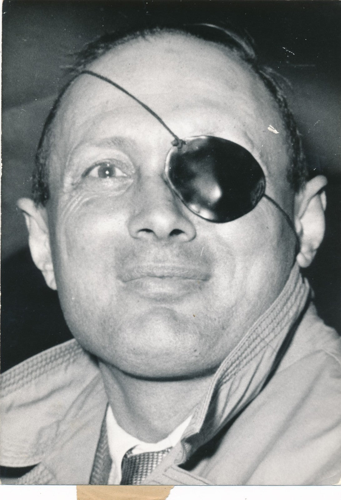 Moshe Dayan (1915-1981), militaire israélien portrait photo argentique époque 