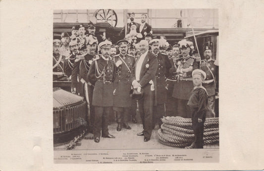 NICOLAS II FÉLIX FAURE Russie 1897 Photographie photo postérieur empereur