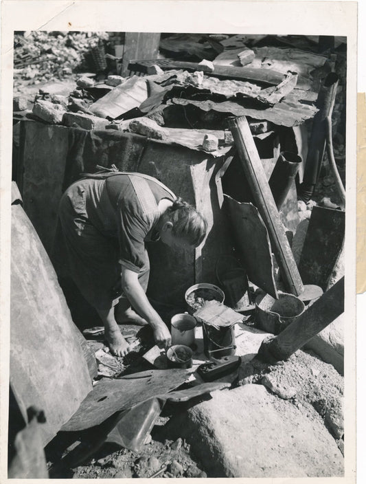 IIIe Reich procès guerre destruction tirage argentique époque presse