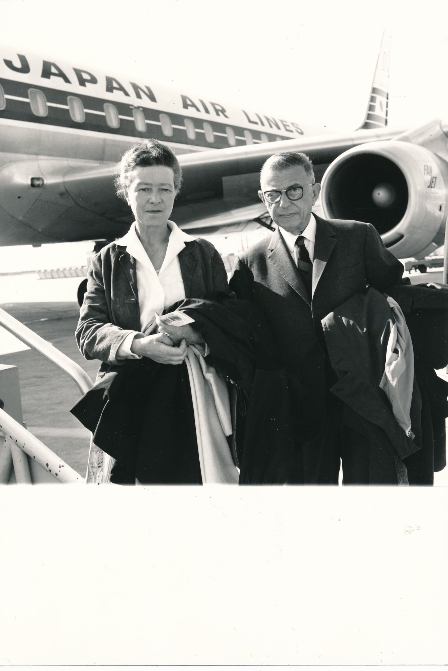 Simone de Beauvoir Jean-Paul Sartre au Japon en 1967 photographie posétérieure