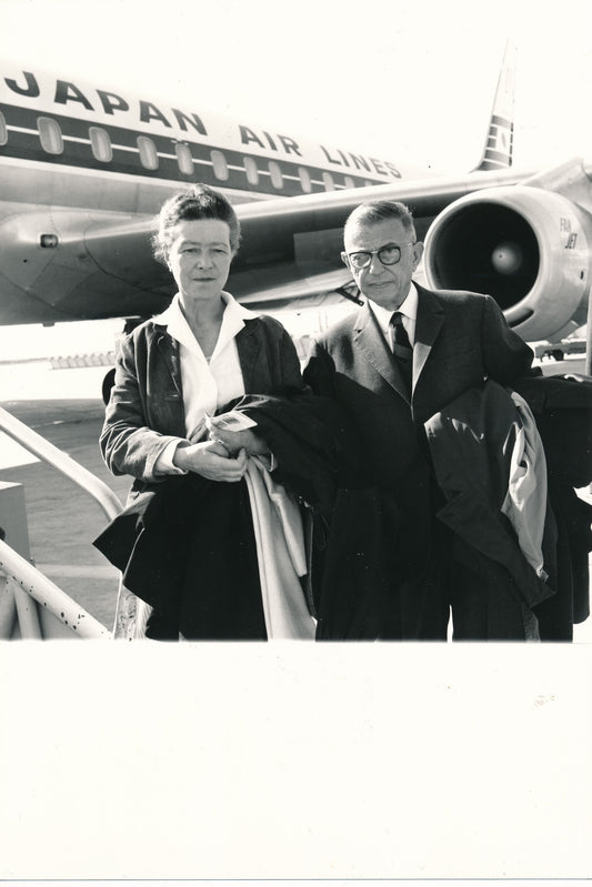 Simone de Beauvoir Jean-Paul Sartre au Japon en 1967 photographie posétérieure