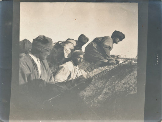 Tirailleur tranchée Souain Marne 1915 photo photographie époque guerre mondiale