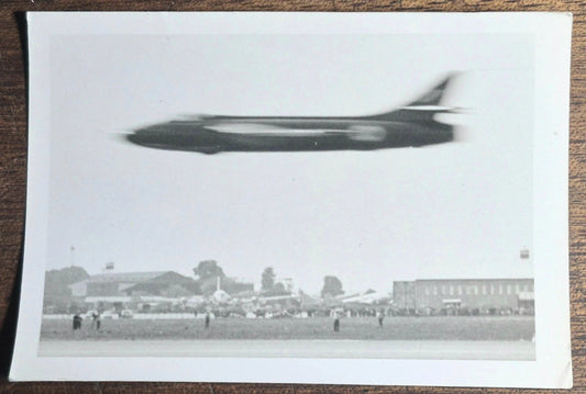 4 photographies amateur snapshot avion meeting aerien militaire aviation v. 1950