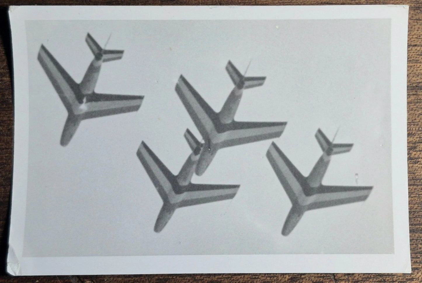 4 photographies amateur snapshot avion meeting aerien militaire aviation v. 1950