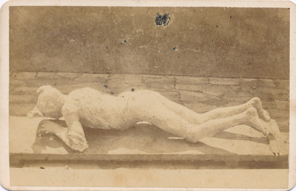 Pompéi ? tirage sur papier albuminé cdv Fratelli de Luca Naples photo photographie