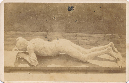 Pompéi ? tirage sur papier albuminé cdv Fratelli de Luca Naples photo photographie