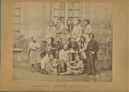 promotion école centrale c. 1870 photo photographie albumine Franck élève arts