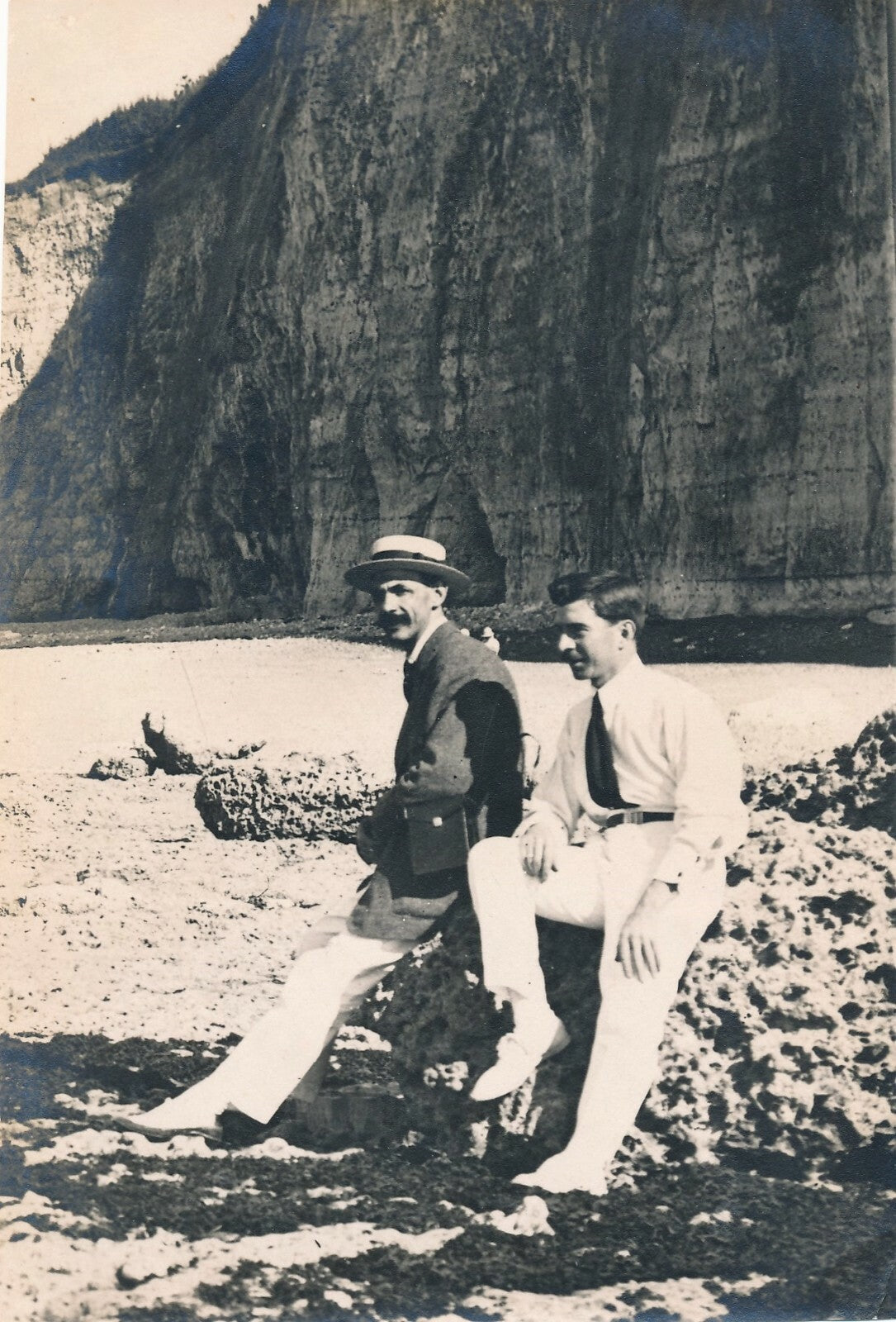 portrait plage falaise tirage argentique époque photographie