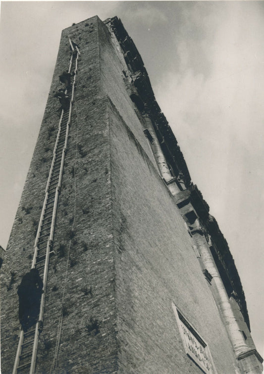 Nouvelle échelle 60 mètres pompier de Rome photo photographie Italie 1929