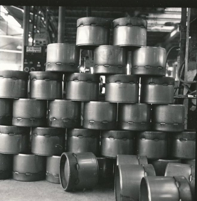 Photo Industrie ouvrier métier 6 contacts 6 x 6 cm années 70