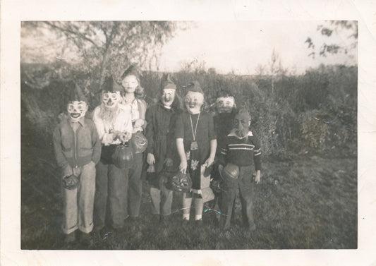 Masques carnaval snapshot photographie famille enfants