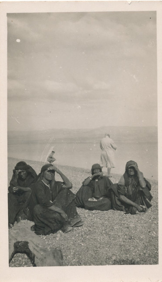 mer morte Palestine femmes Cisjordanie snapshot 1929 photographie homme blanc