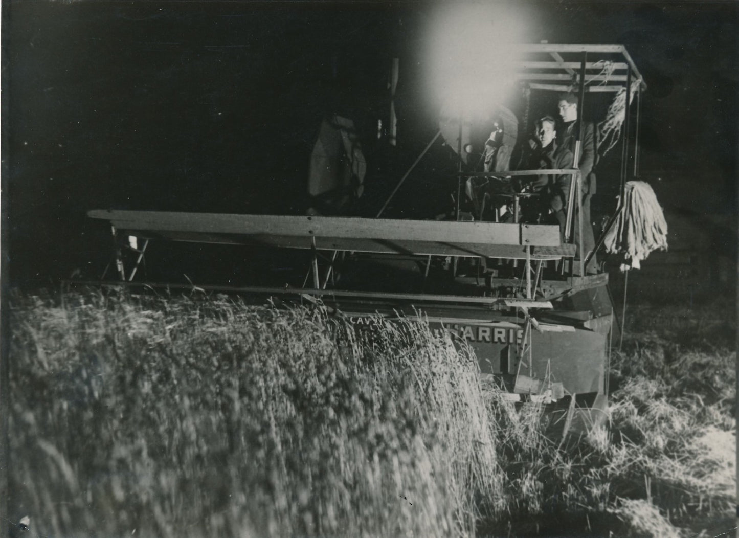 Ecosse moisson nuit 1946 tirage argentique agriculture presse photographie