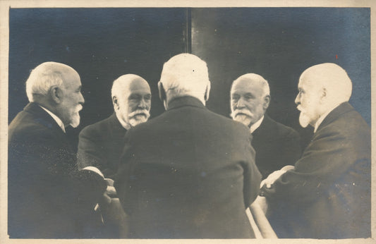 Homme Photo multiple photomontage multi-photo Norman argentique époque