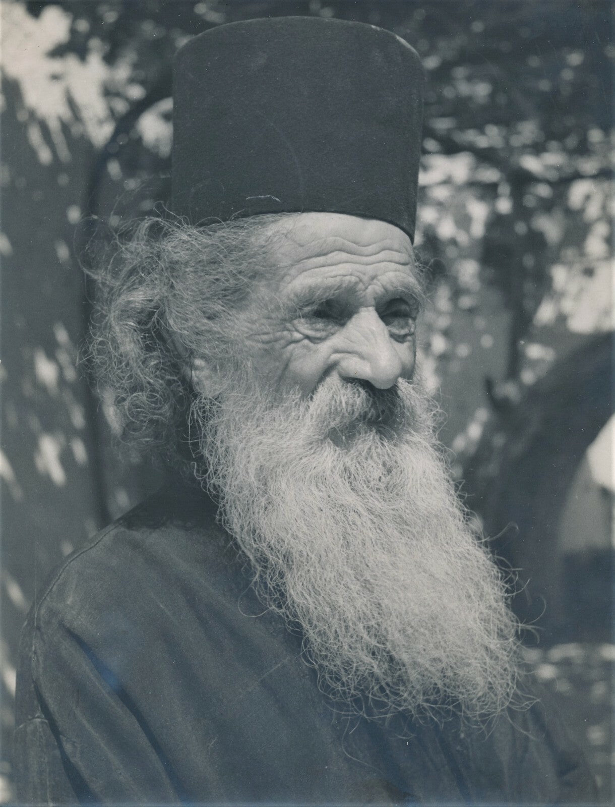 Pope Grèce argentique époque beau tirage beau portrait vieillard religion photo