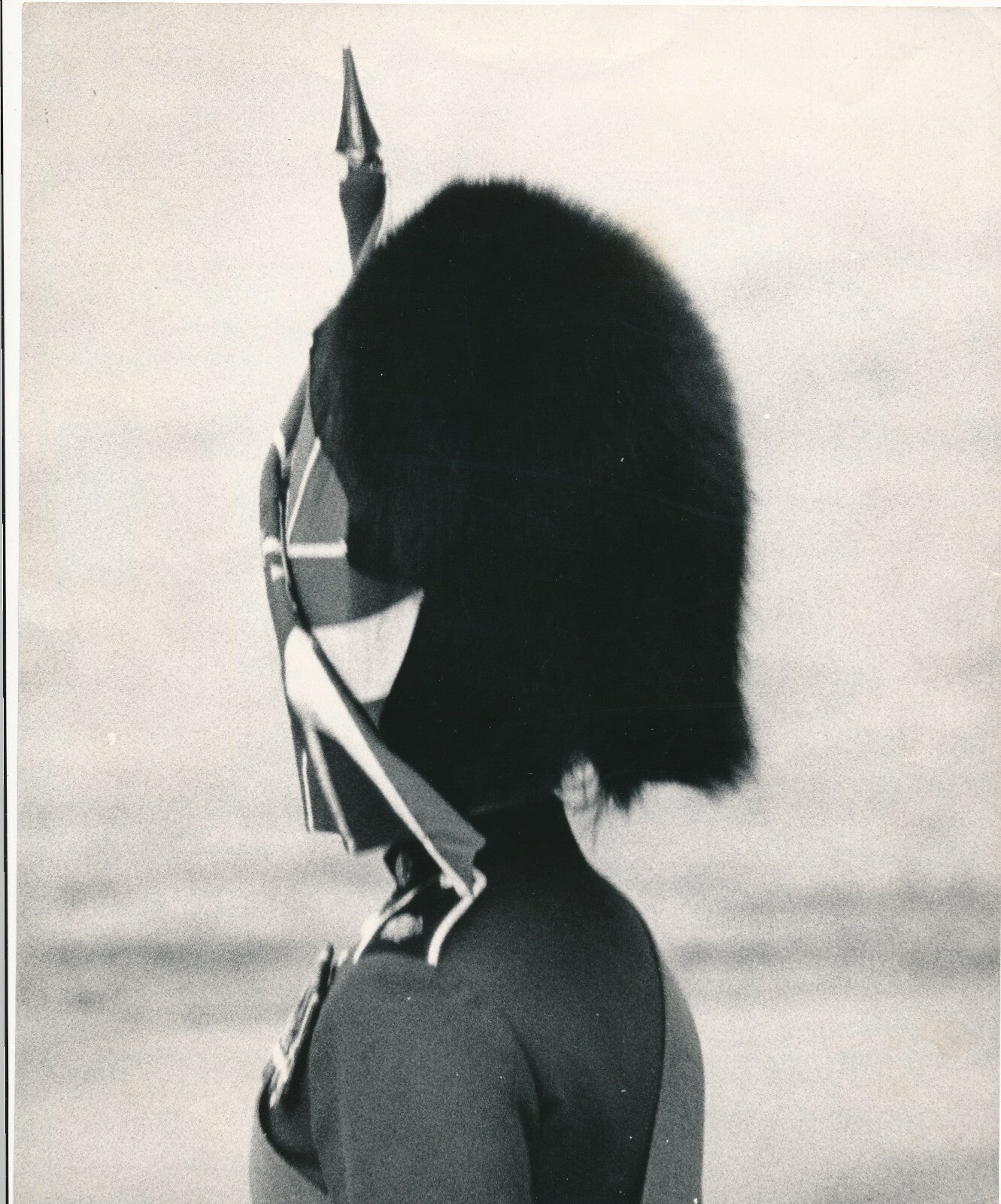 Grenadier Guard Angleterre insolite célébration drapeau photo photographie 1962