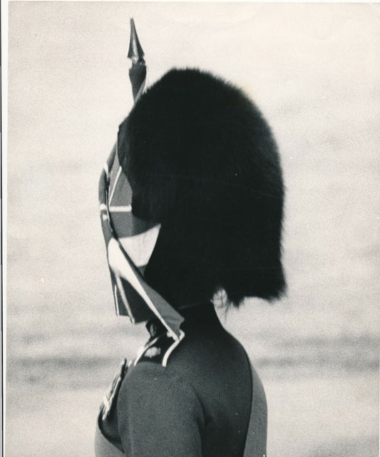 Grenadier Guard Angleterre insolite célébration drapeau photo photographie 1962