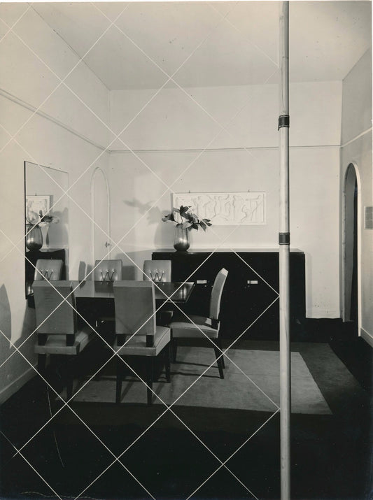 Photographie Intérieur Art déco au salon tirage argentique époque G. Martin